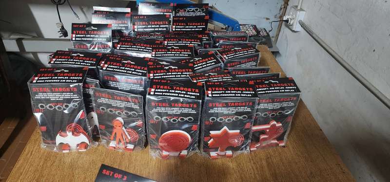 Mini knockdown target air rifles turkey set of 3 (5mm)