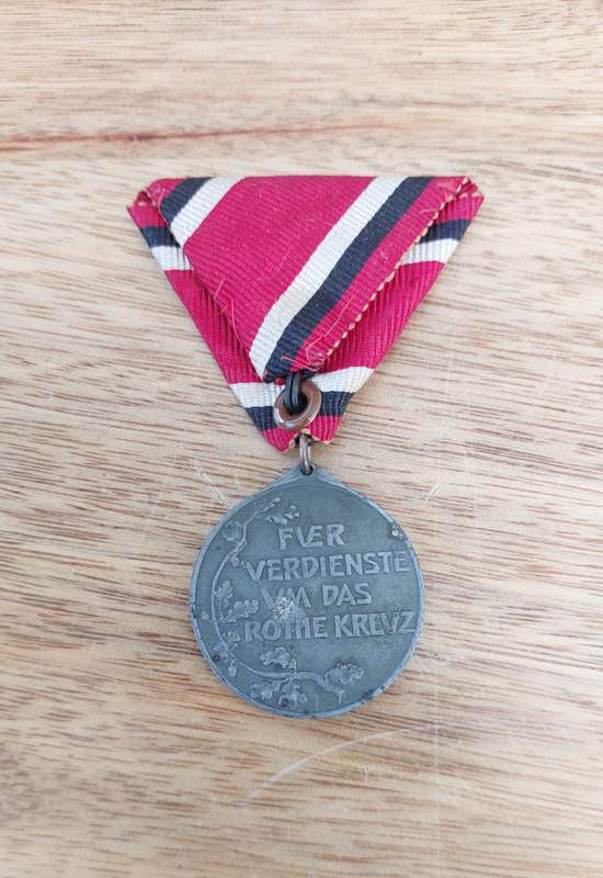 - Germany WW1 Prussia Red Cross 3rd Class Military Medal as found with Sudwest-Afrika 1901 Clasp -
