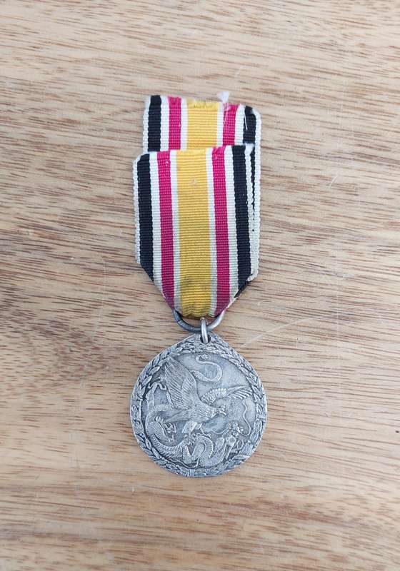 - German China Campaign Medal 1900 - 1901 (Steel) -