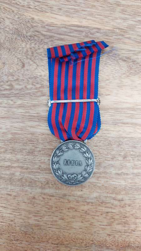 - Italy WW1 Libya Campaign Medal with Scarce 1912-13 Clasp -