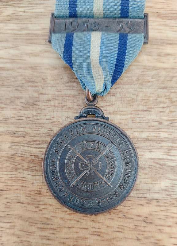- 1958 - 59 Royal Life Saving Society Medal to Susanne B. Cromb (6-12-1957) -