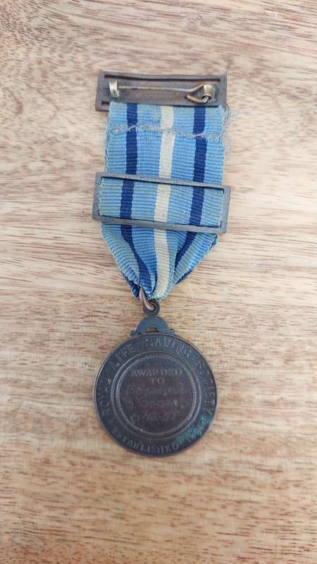 - 1958 - 59 Royal Life Saving Society Medal to Susanne B. Cromb (6-12-1957) -