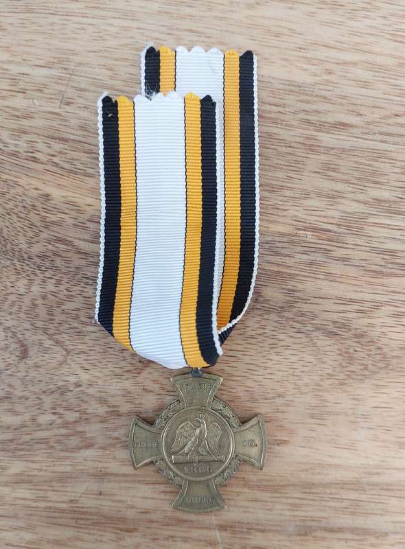 - German Prussia Main Army Combatant Cross 1866 -