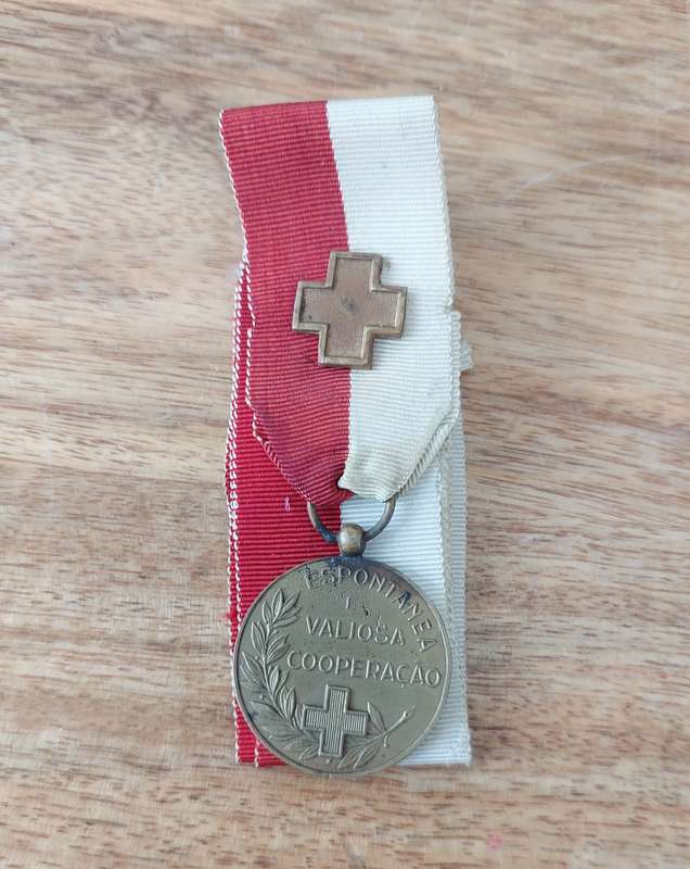 - Portugal Medics Cross on long Ribband with Cross Clasp -