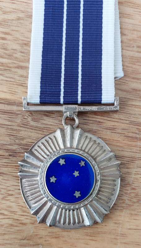 # Full Size 1975 Southern Cross Medal ( NR 3716 ) #