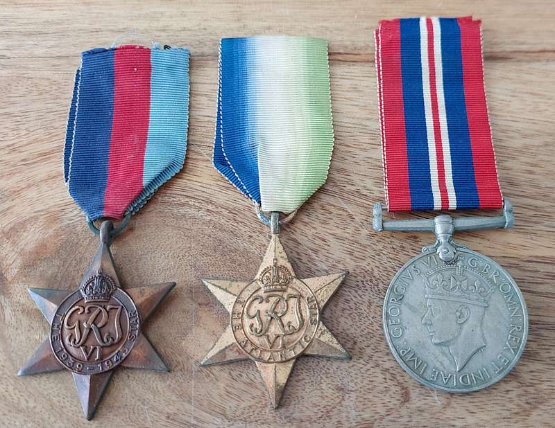 #WWII Group of 3 x Medals to M.N.J. Birtwhistle  #