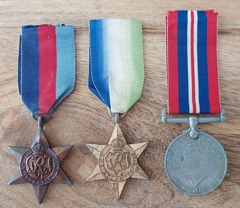 #WWII Group of 3 x Medals to M.N.J. Birtwhistle  #