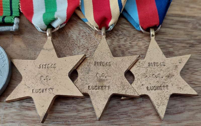 # WWII Group of 5 x Medals to 317542 D.R. Luckett #
