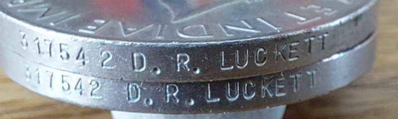 # WWII Group of 5 x Medals to 317542 D.R. Luckett #