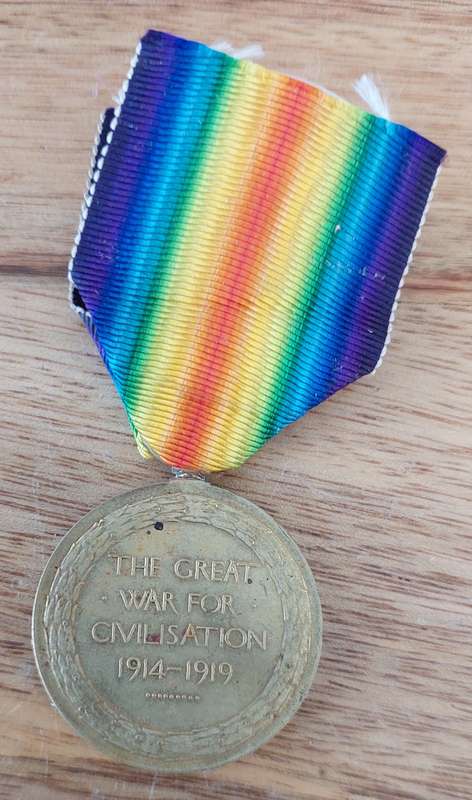 # Victory Medal to 1170 GNR. F. Weston. R.A. #