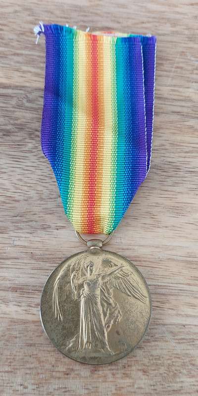 # A Great War Victory Medal to Burg. S.J. Becker. Z.A.M.W.K. #
