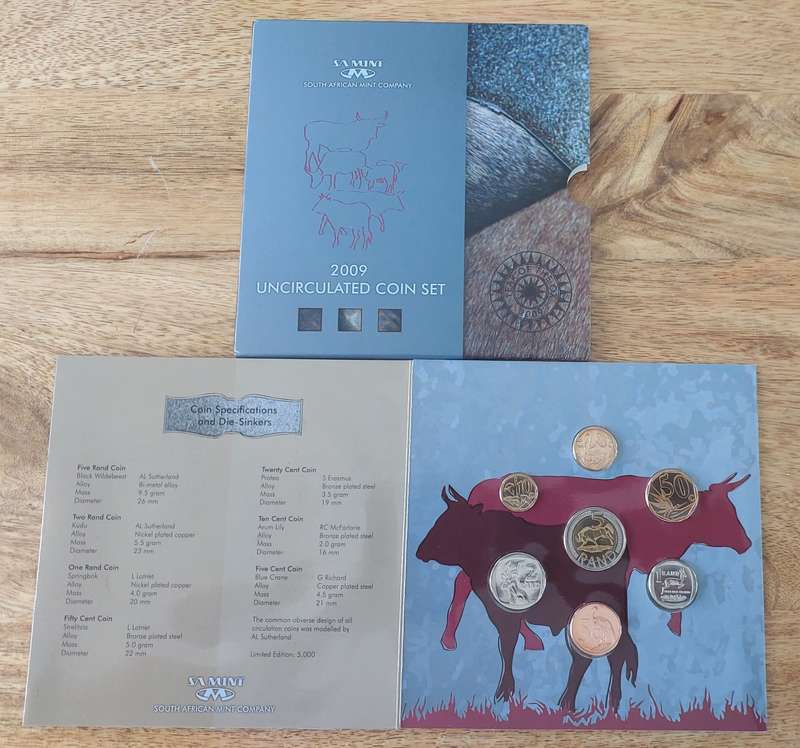 - Not often Seen 2009 RSA Uncirculated Set -