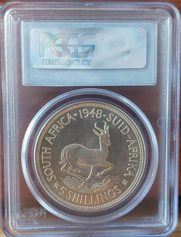 - Very High Grade 1948 SAU 5 Shillings, PCGS PL67!!!! Wow!!!  -