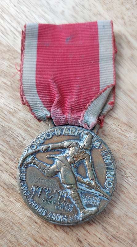 - Italy Kingdom medal for the Eritrean Army Corps (Bronze) -