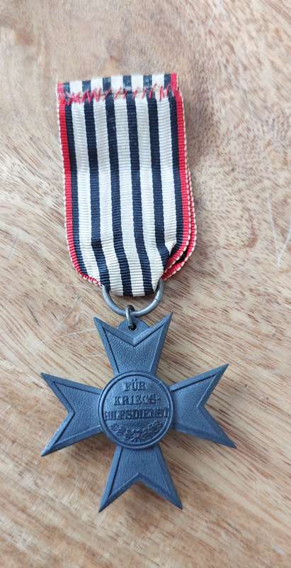 - WWI Prussian Merit Cross for War Aid -