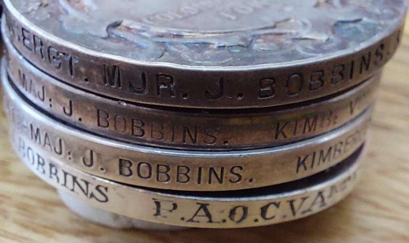 Extremely Scarce 3 Clasp CGHGSM Group to Company Sergeant Major J Bobbins