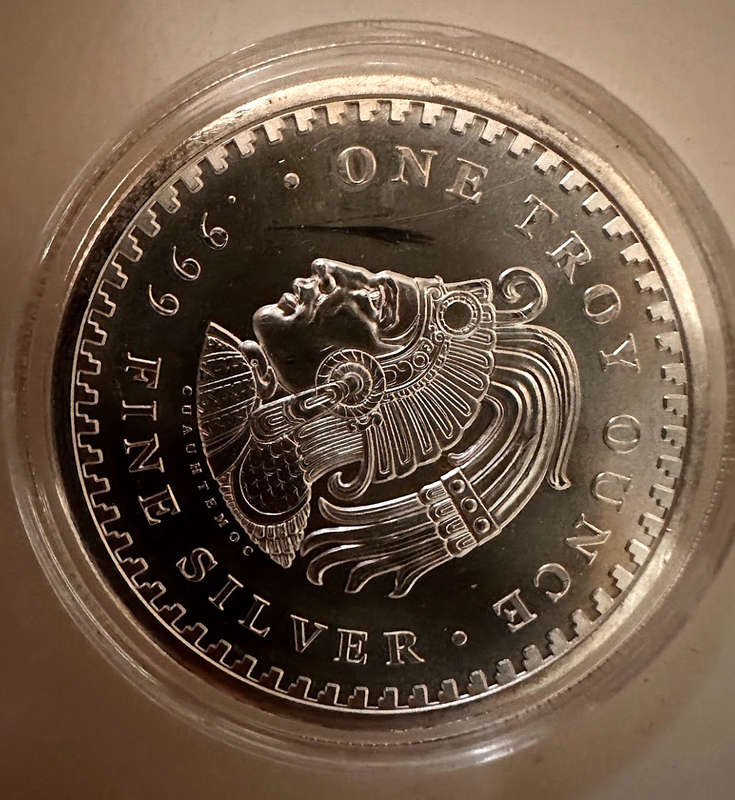 1 oz silver aztec