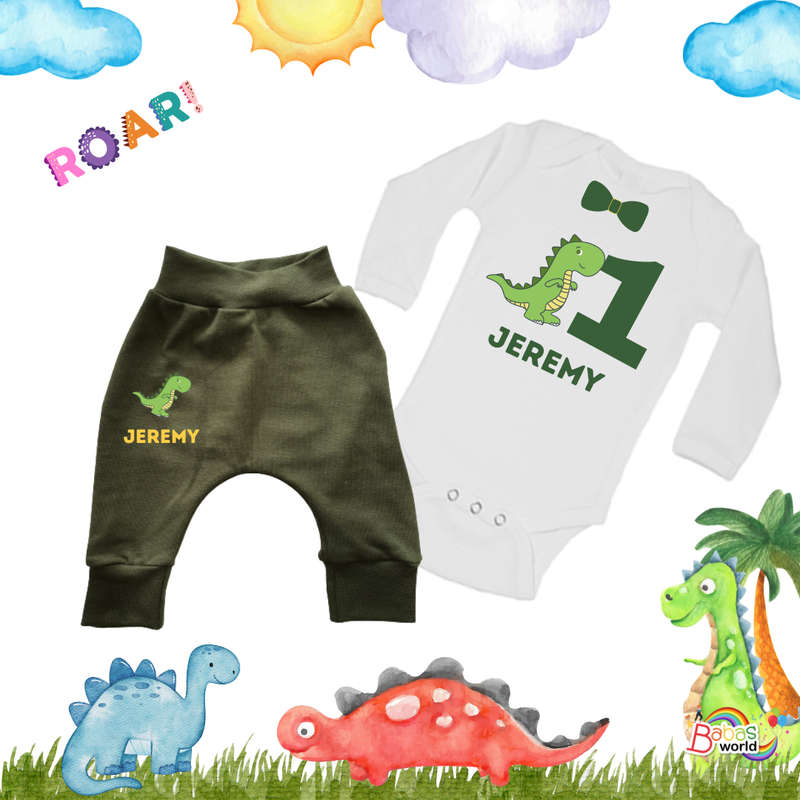 Dinosaur Birthday Outfit for Boys