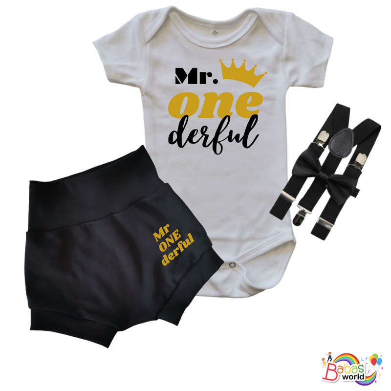 Mr ONEderful Birthday outfit for Boys