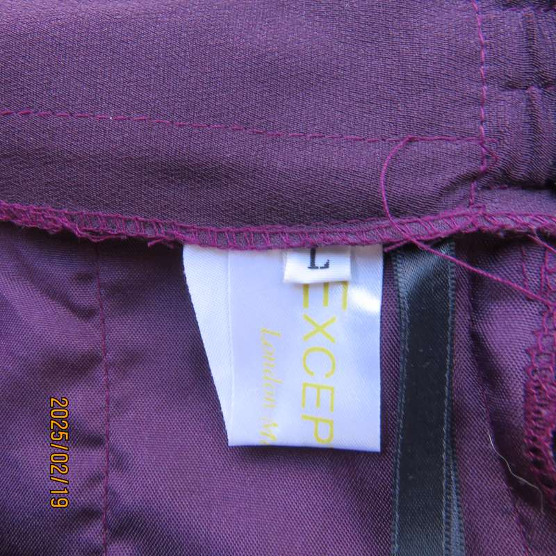EXCEPTIONAL mulberry comfy dress pants. Bandless front. Pleats. Elasticated back. Size 42.As new