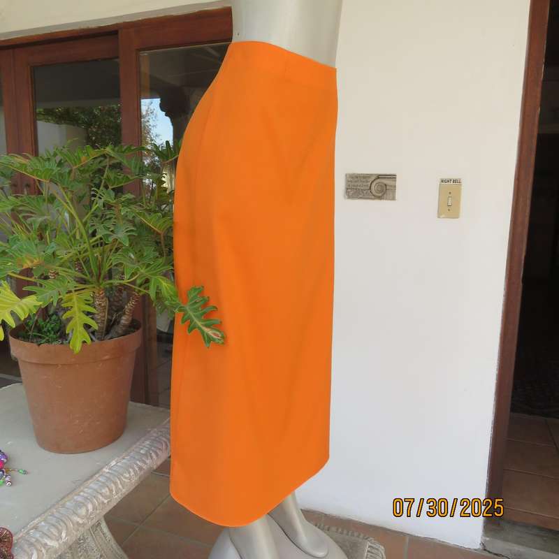 JUDY'S Pride orange bandless ankle length polyester skirt size 38