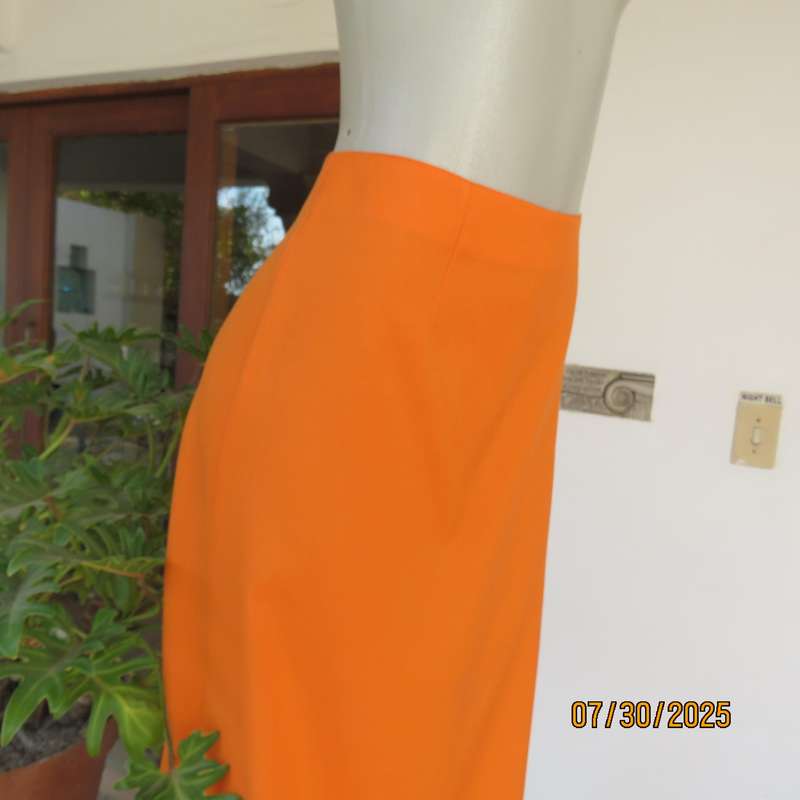 JUDY'S Pride orange bandless ankle length polyester skirt size 38