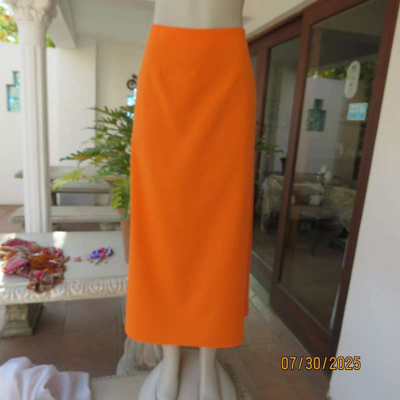 JUDY'S Pride orange bandless ankle length polyester skirt size 38