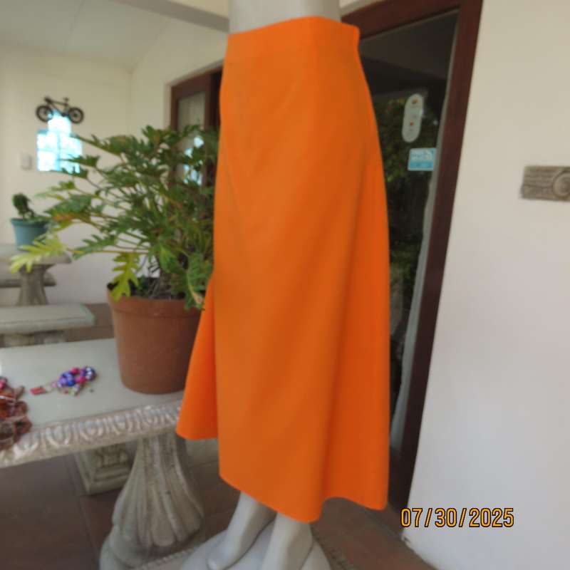 JUDY'S Pride orange bandless ankle length polyester skirt size 38