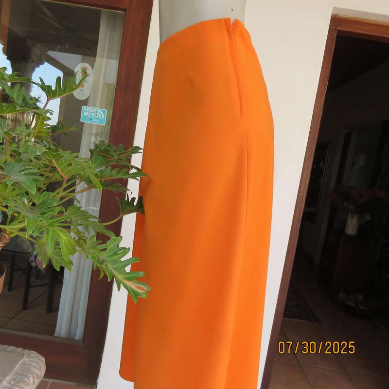 JUDY'S Pride orange bandless ankle length polyester skirt size 38