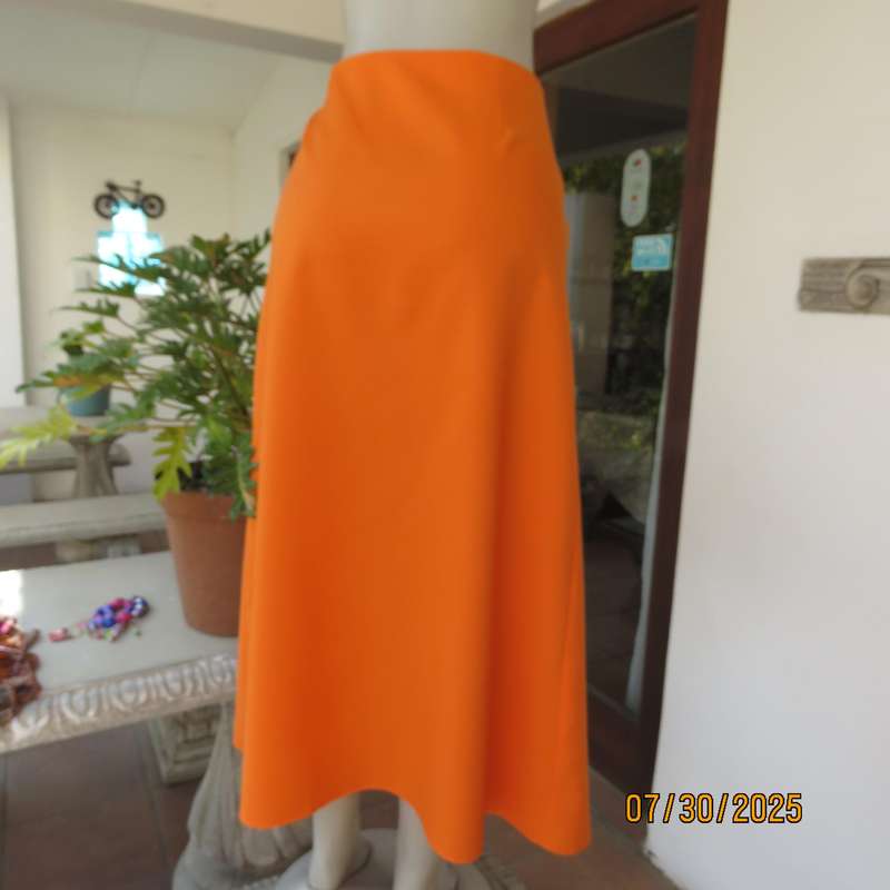 JUDY'S Pride orange bandless ankle length polyester skirt size 38