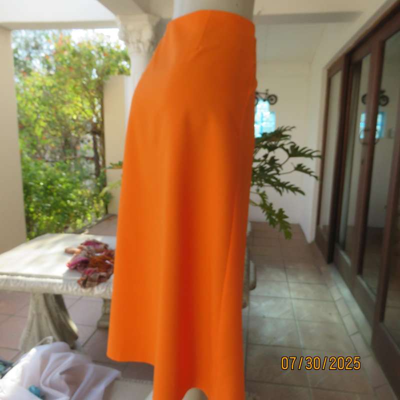 JUDY'S Pride orange bandless ankle length polyester skirt size 38