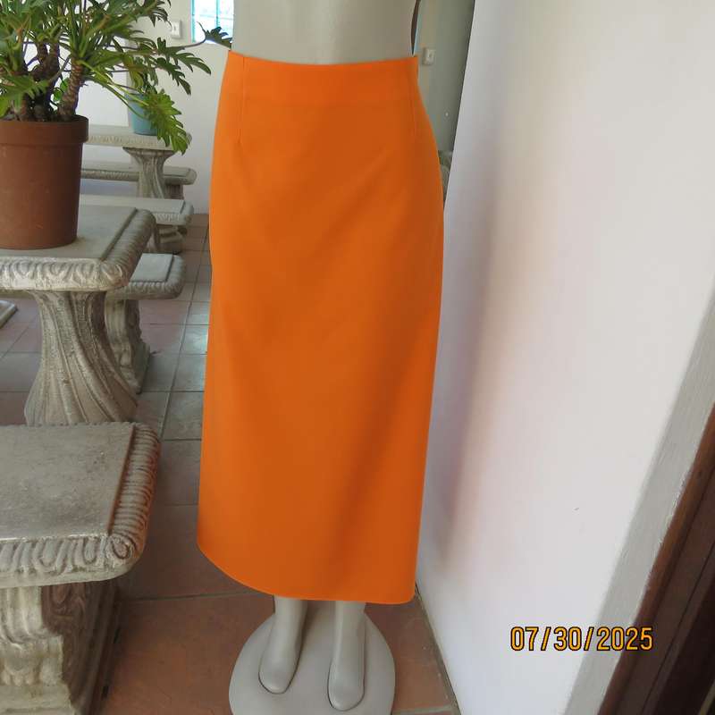 JUDY'S Pride orange bandless ankle length polyester skirt size 38