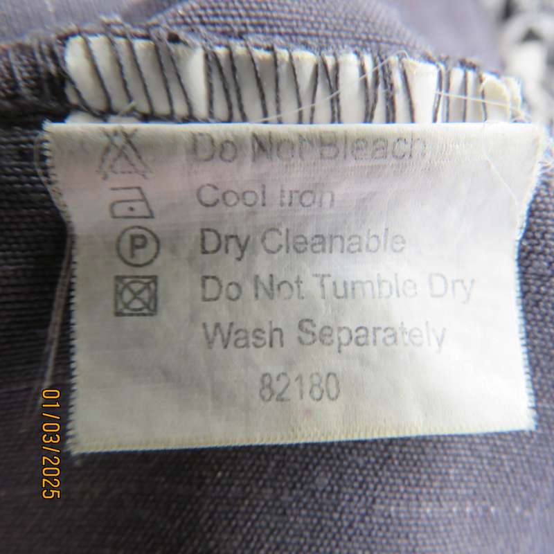 Anchor grey/silver grey vertical striped stretch polyester straight legged pants size 36. Low rise
