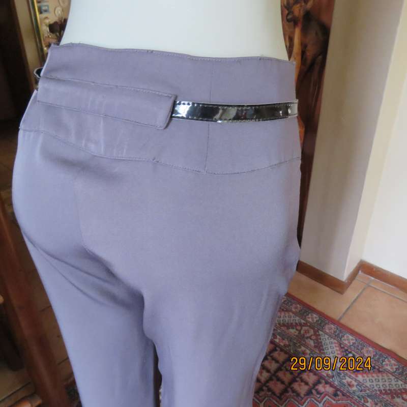 JUDY'S PRIDE fog grey straight legged stretch polyester size 38 pants. Two small pockets. As new con