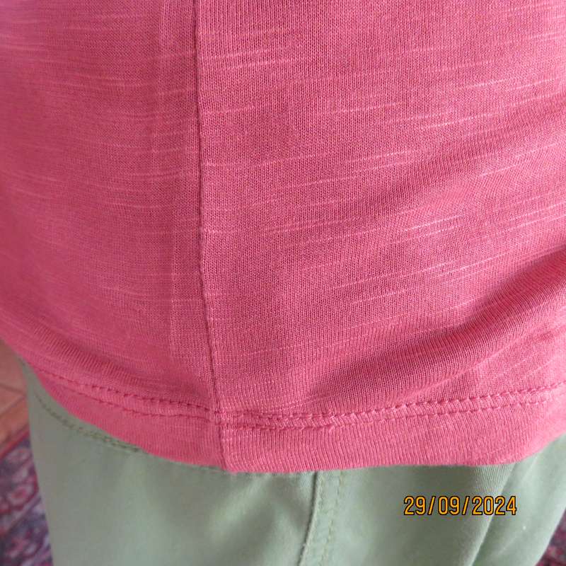 EDITION vest in dark mottled peach colour. Size 38.V neck and armholes with sheer edging.As new