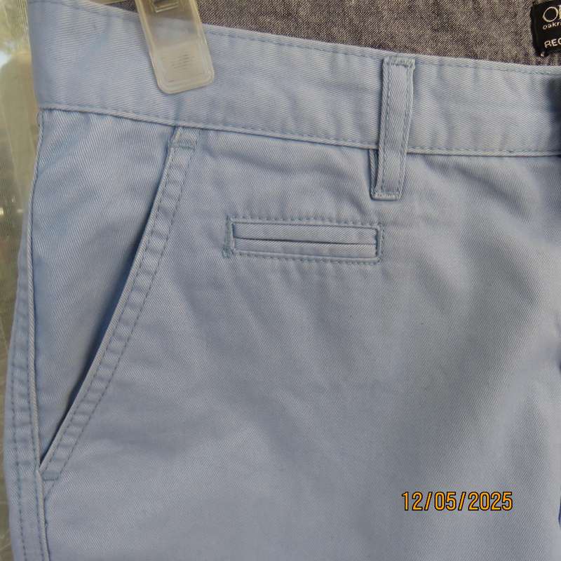 OR skyblue regular style men's shorts size 34. Pockets back and sides. As new