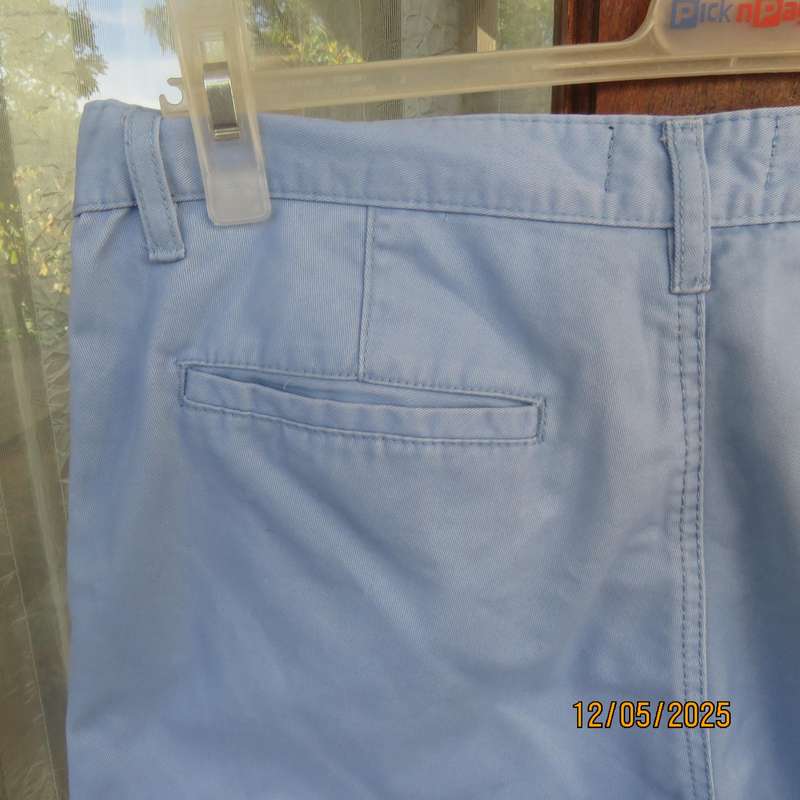 OR skyblue regular style men's shorts size 34. Pockets back and sides. As new