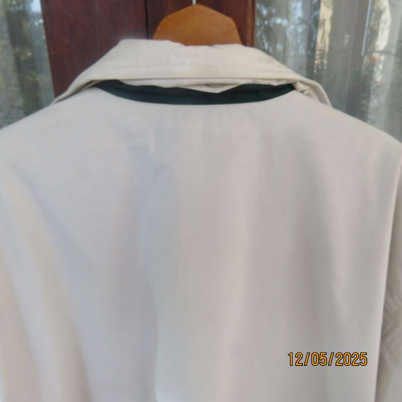 SYMPATEX light beige men's padded jacket size 3XL. Waist drawstring. As new