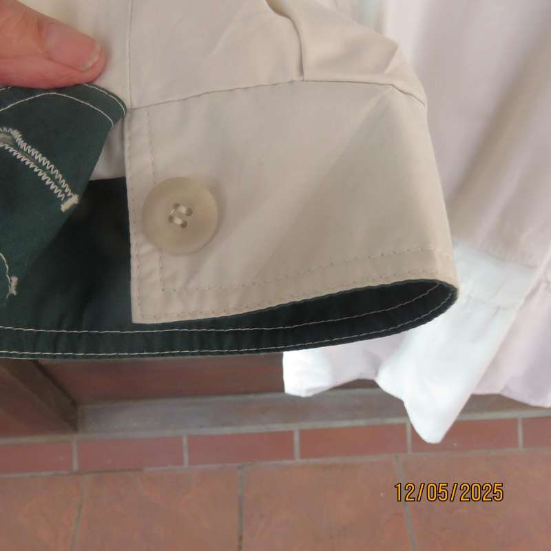 SYMPATEX light beige men's padded jacket size 3XL. Waist drawstring. As new
