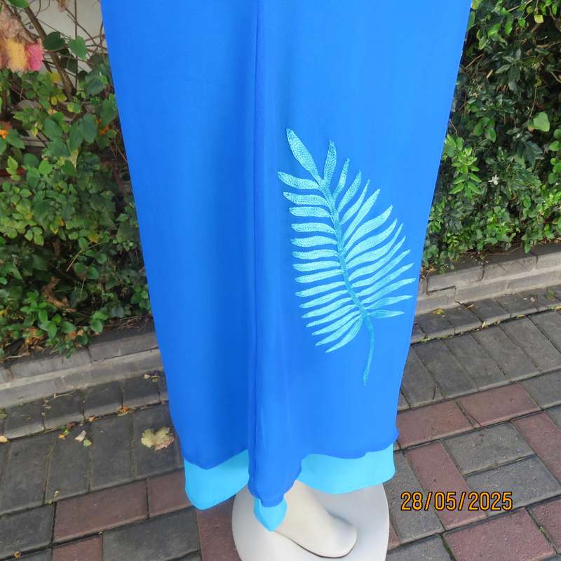 ROMAN original saphire blue 2pc dress-coat ensemble for special occasion. Size 36