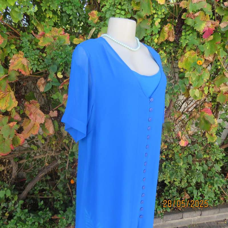 ROMAN original saphire blue 2pc dress-coat ensemble for special occasion. Size 36