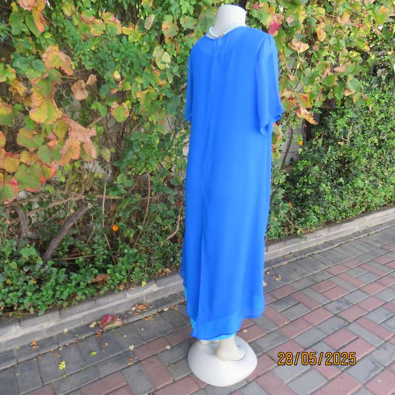 ROMAN original saphire blue 2pc dress-coat ensemble for special occasion. Size 36