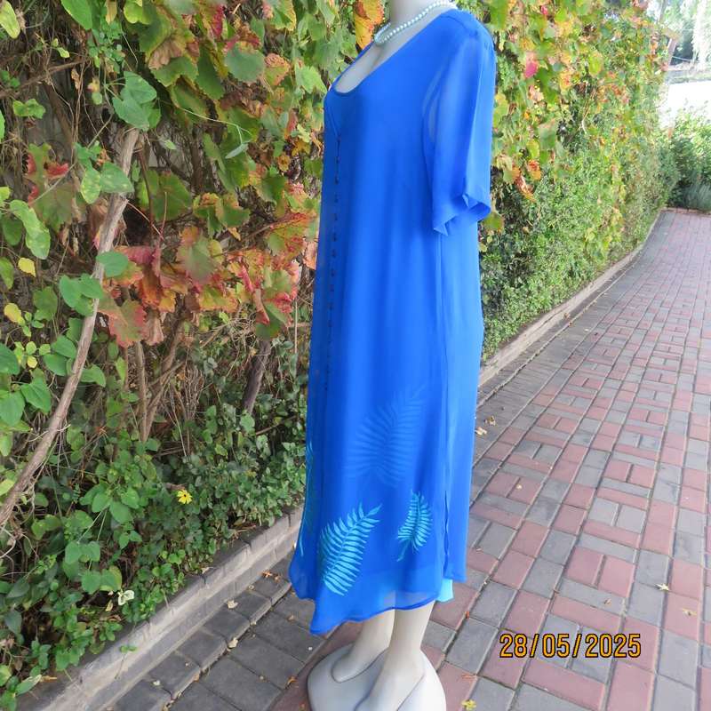 ROMAN original saphire blue 2pc dress-coat ensemble for special occasion. Size 36