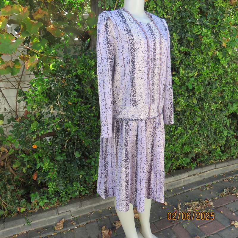 NUVELLE by Rosecraft dropped waist vintage polycotton stretch size 42 dress.