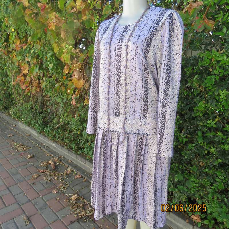 NUVELLE by Rosecraft dropped waist vintage polycotton stretch size 42 dress.
