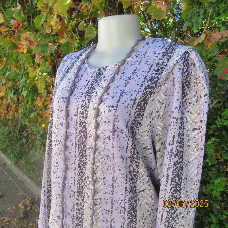NUVELLE by Rosecraft dropped waist vintage polycotton stretch size 42 dress.