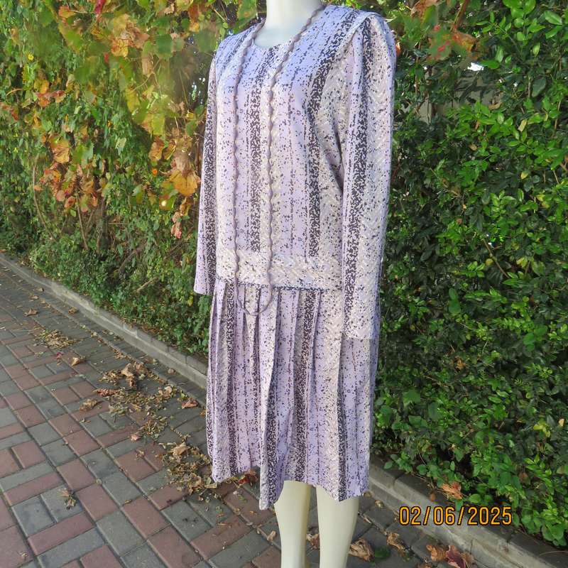 NUVELLE by Rosecraft dropped waist vintage polycotton stretch size 42 dress.