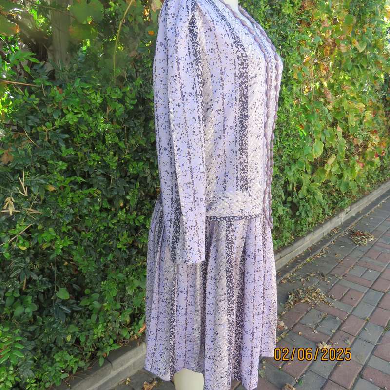 NUVELLE by Rosecraft dropped waist vintage polycotton stretch size 42 dress.