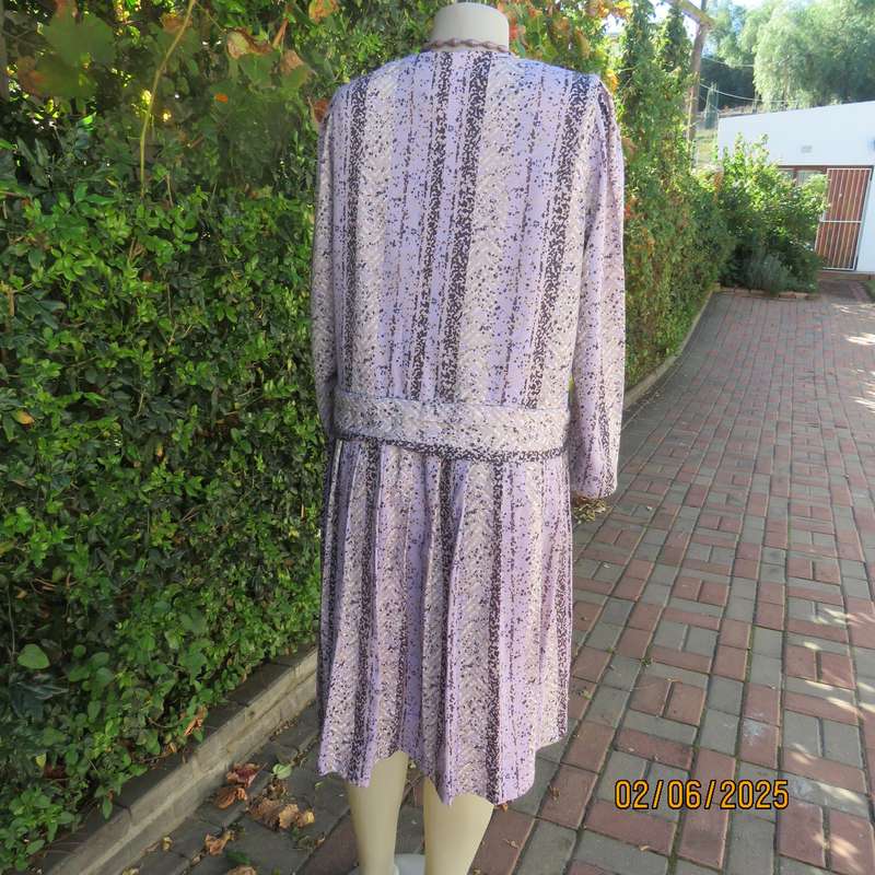 NUVELLE by Rosecraft dropped waist vintage polycotton stretch size 42 dress.