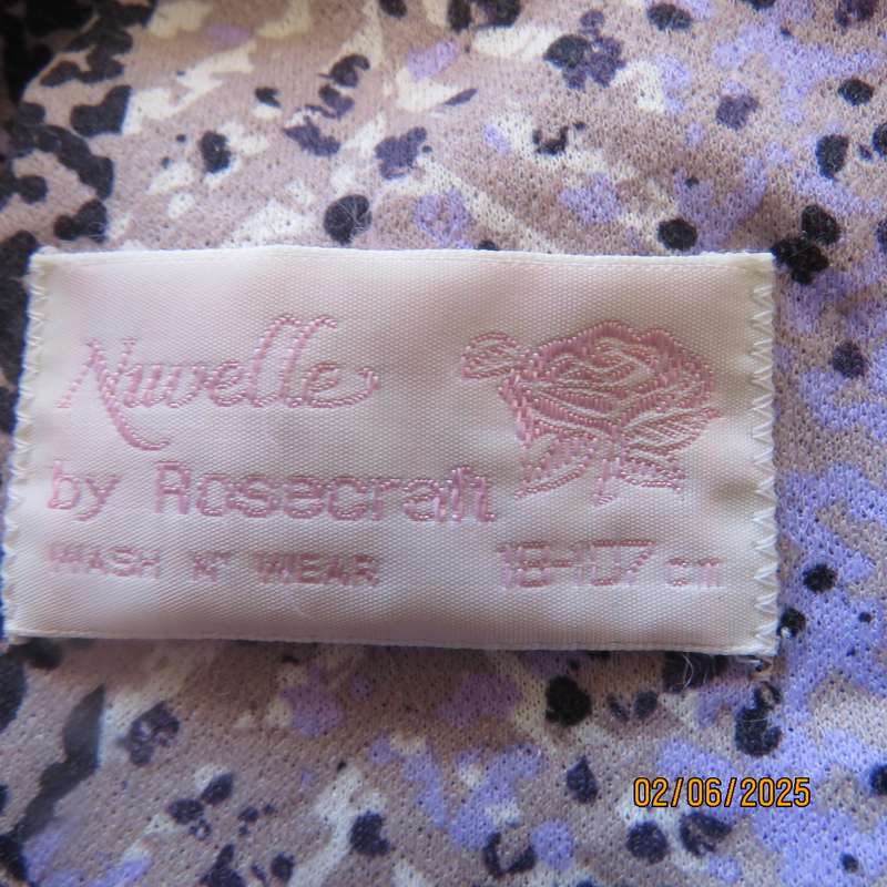 NUVELLE by Rosecraft dropped waist vintage polycotton stretch size 42 dress.